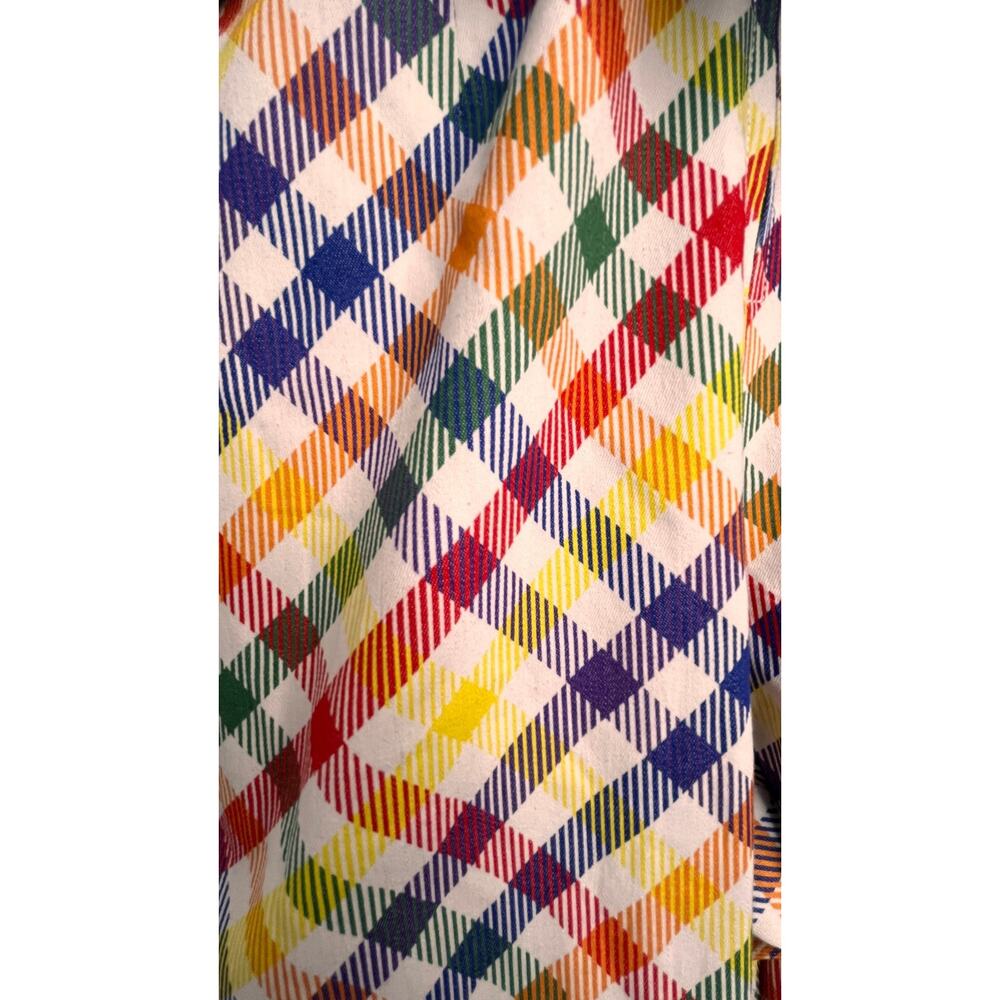 Smak Parlour 1970s Colorful Check Flare Bell Bottoom Jumpsuit Medium - Picture 7 of 12